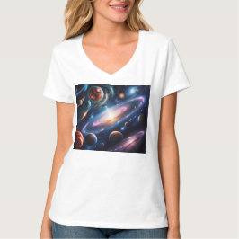 惑星と星の世界 Tシャツ