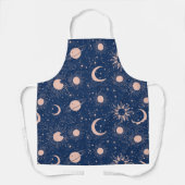 惑星と星パターン エプロン (正面)