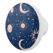 惑星と星パターン セラミックノブ (右)