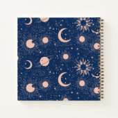 惑星と星パターン ノートブック (裏面)