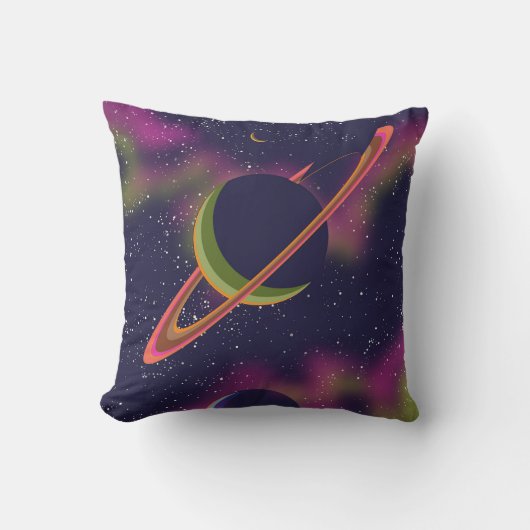 惑星と星 クッション (正面)