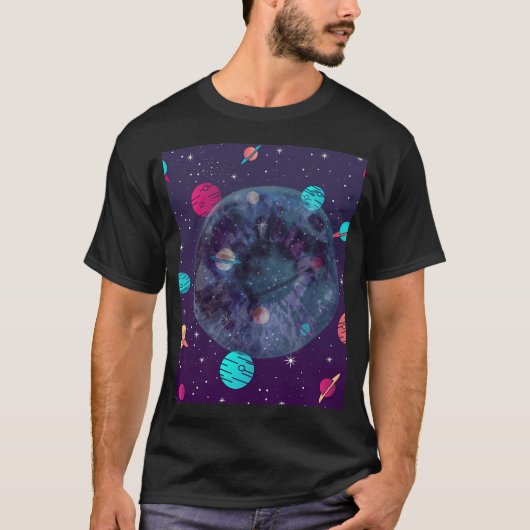 惑星と星 Tシャツ (正面)