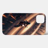 惑星と未来都市で乗馬する自動運転士 Case-Mate iPhoneケース (裏面 (横))