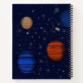 惑星と銀河系宇宙 ノートブック (裏面)