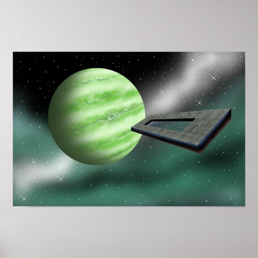 惑星に向かって進む未知の構造物 ポスター (正面)