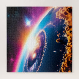 惑星に銀河飛んでいる間星 ジグソーパズル