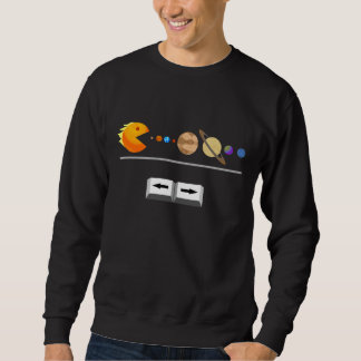惑星のおもしろTシャツが付いているゲーム スウェットシャツ