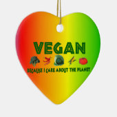 惑星のためのビーガン セラミックオーナメント (右)