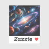 惑星のイメージ シール (シート)