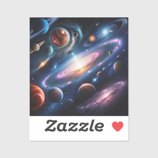 惑星のイメージ シール (シート)