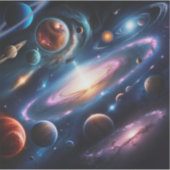 惑星のイメージ シール (正面)