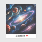 惑星のイメージ シール (シート)