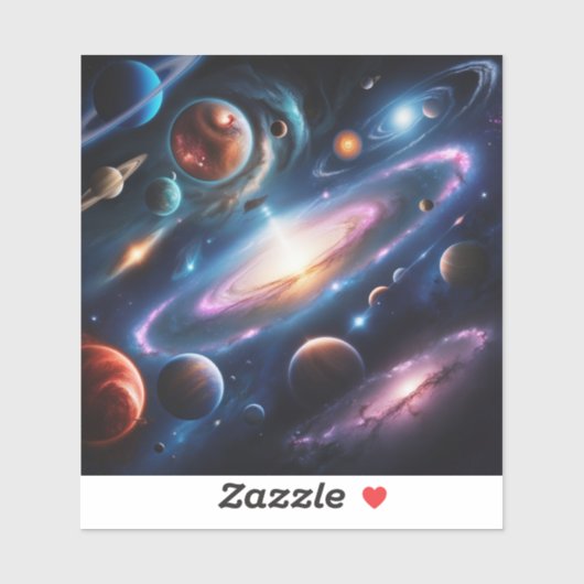 惑星のイメージ シール (シート)