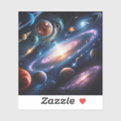 惑星のイメージ シール (シート)