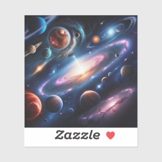 惑星のイメージ シール (シート)