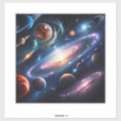 惑星のイメージ シール (シート)