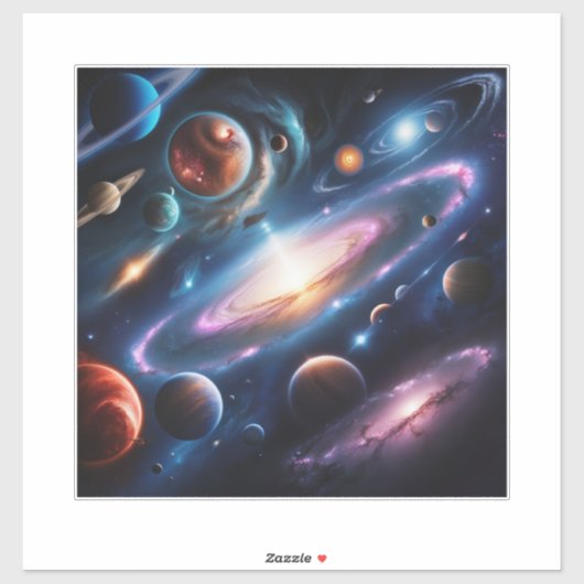 惑星のイメージ シール (シート)