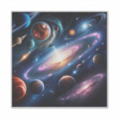 惑星のイメージ シール (正面)