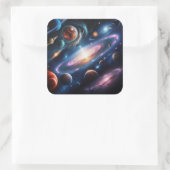 惑星のイメージ スクエアシール (バッグ)