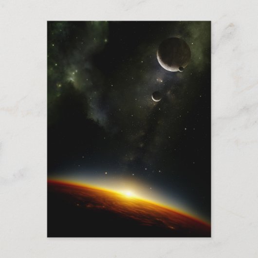 惑星のエイリアン軌道 ポストカード (正面)