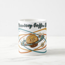 惑星のカフェブレイク レトロ宇宙デザイン コーヒーマグカップ