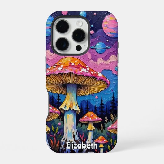 惑星のキノコの森 iPhoneケース (裏面)