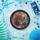 惑星のジュピターの月- CALLISTOの星の背景2 ペーパープレート (パーティー)