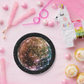 惑星のジュピターの月- CALLISTOの星の背景2 ペーパープレート (パーティー)