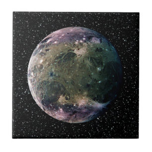 惑星のジュピターの月GANYMEDEの星の背景の~ タイル