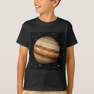 惑星のジュピターv.4の星の背景(太陽系) tシャツ