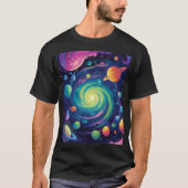 惑星のスピン Tシャツ (正面)