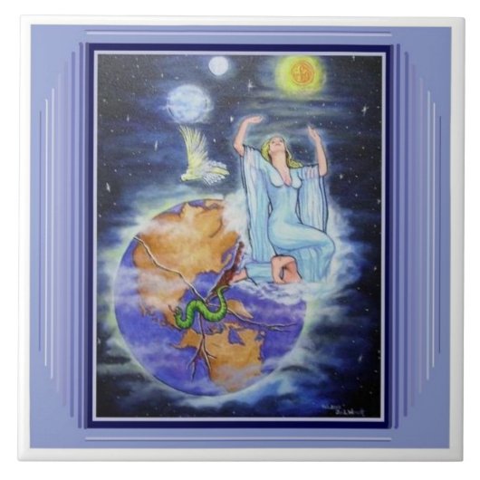 惑星のタイルのための祈りの言葉 タイル (正面)