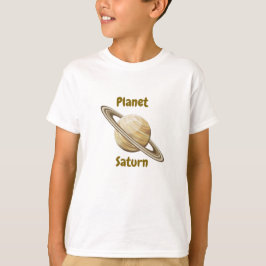 惑星の名前が入った子供用Tシャツデザイン Tシャツ