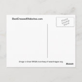 惑星の地球からの宇宙 ポストカード (裏面)