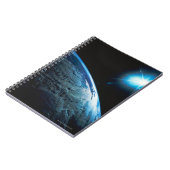 惑星の地球と星からの宇宙 ノートブック (左側)