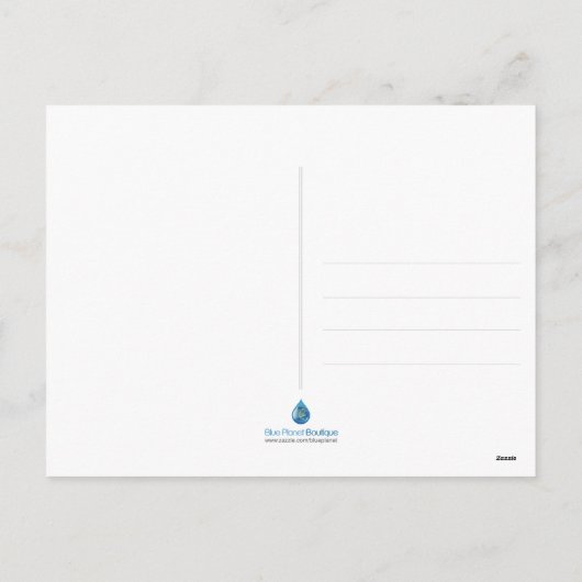 惑星の地球のエコの休日のクリスマスの郵便はがき シーズンポストカード (裏面)