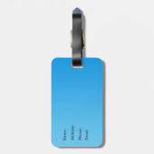 惑星の地球のカスタムな荷物のラベル ラゲッジタグ (裏面縦)