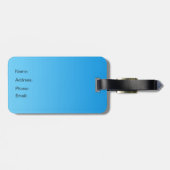 惑星の地球のカスタムな荷物のラベル ラゲッジタグ (裏面横)