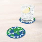 惑星の地球の世界地図のカスタムの飲み物用コースターを救って下さい ラウンドペーパーコースター (インサイチュ)