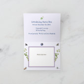 惑星の地球への歓迎された最も新しい家族 案内状 (内部)