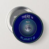 惑星の地球を占めて下さい"惑星B"がボタンありません 缶バッジ (正面&裏面)