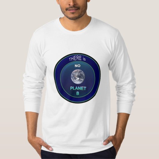 惑星の地球を占めて下さい"惑星B"がTシャツありません Tシャツ (正面)