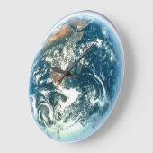 惑星の地球及び夜空の天文学の柱時計 ラージ壁時計 (傾斜)