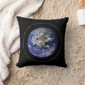 惑星の地球 – クリスチャン・ヨハネ3:16イエスの神 クッション (ブランケット)