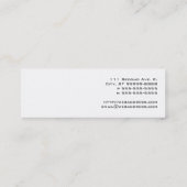 惑星の地球 スキニー名刺 (裏面)