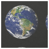 惑星の地球 ファブリック (クローズアップ)