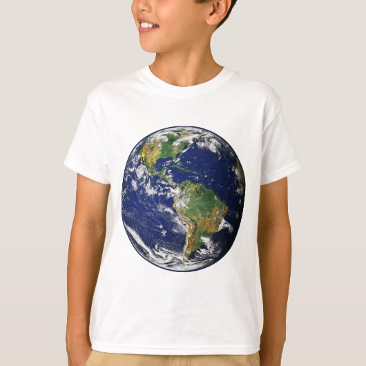惑星の地球(太陽系)の~ Tシャツ (正面)