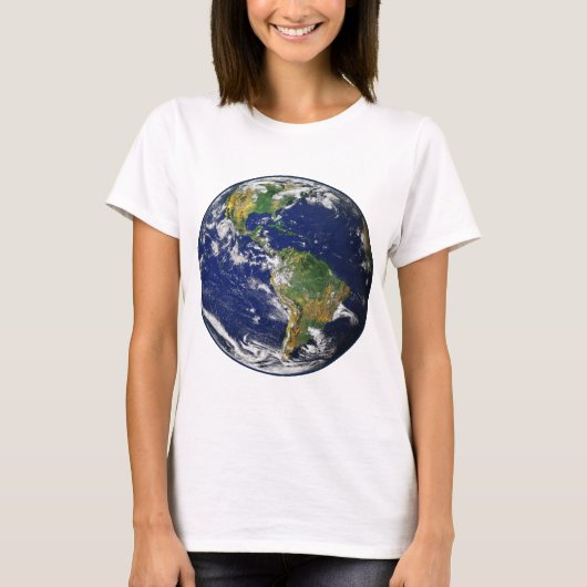 惑星の地球(太陽系)の~ Tシャツ (正面)