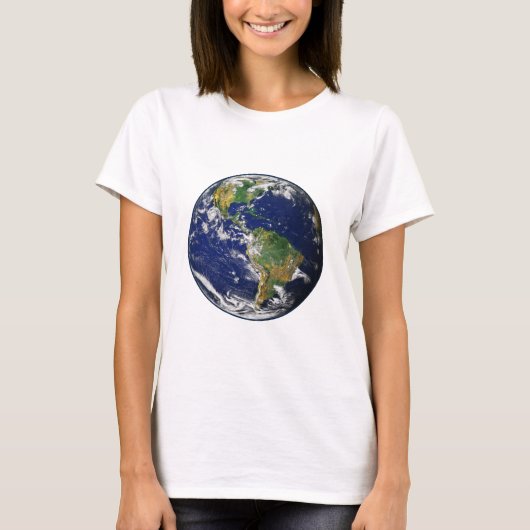 惑星の地球(太陽系)の~~ Tシャツ (正面)