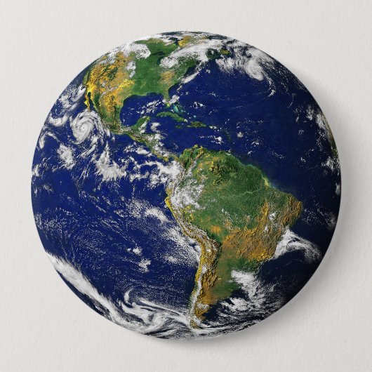 惑星の地球| 缶バッジ (正面)